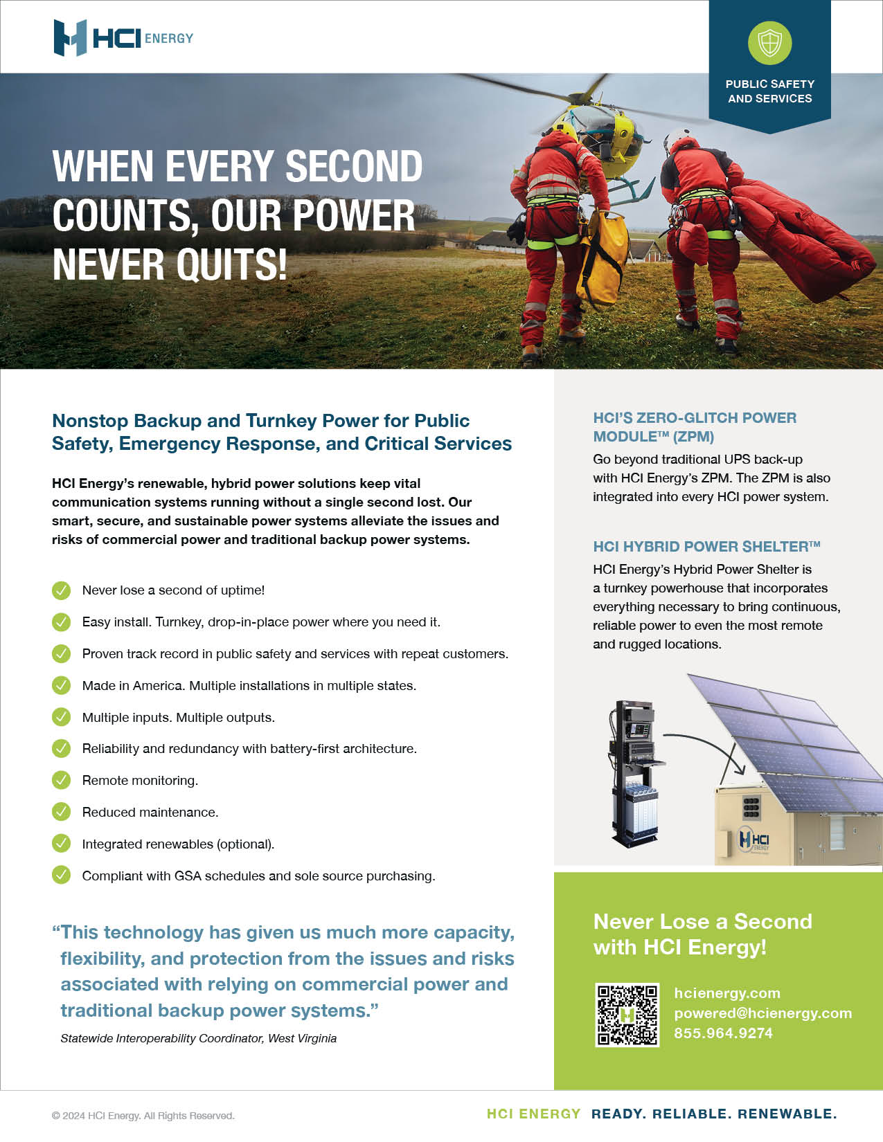 HCI Energy Public Safety and Services