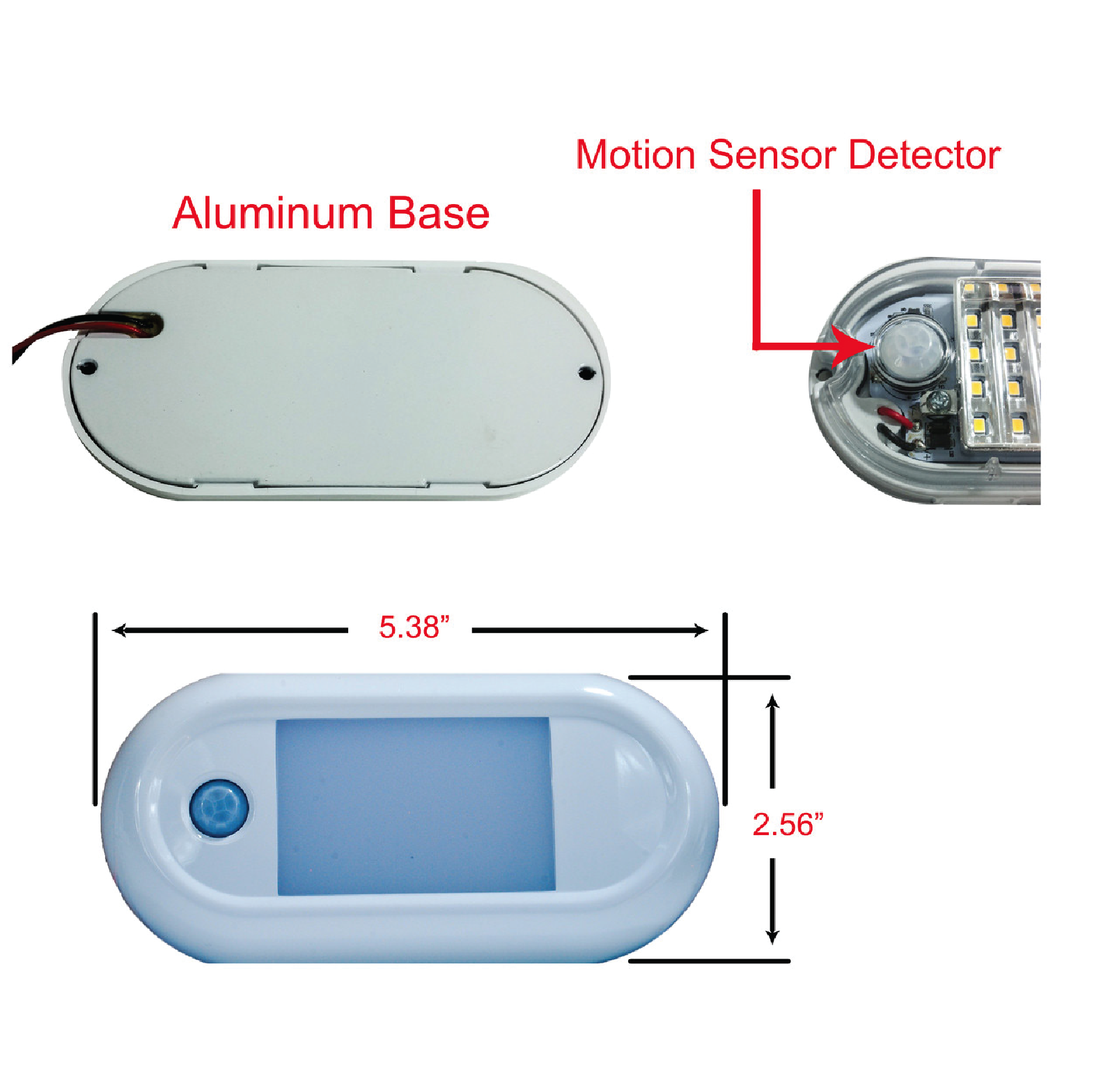 Specifications: 120-007-001   5” Exterior Led Light, 10-30VDC,  6000K, 13W, 950 Lm